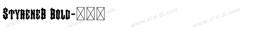 StyreneB Bold字体转换